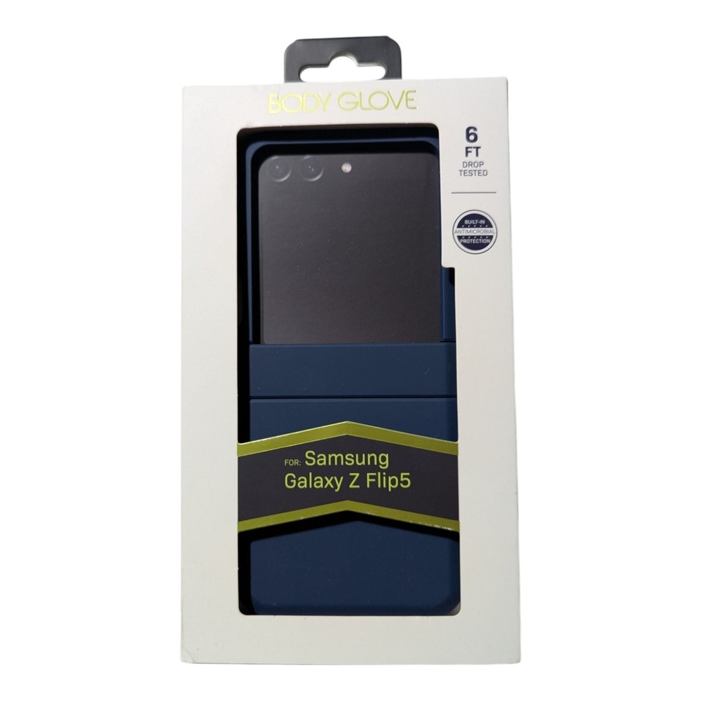 O5. Body Glove Antimicrobial Phone Case for Samsung Galaxy Z Flip5 - Navy Blue